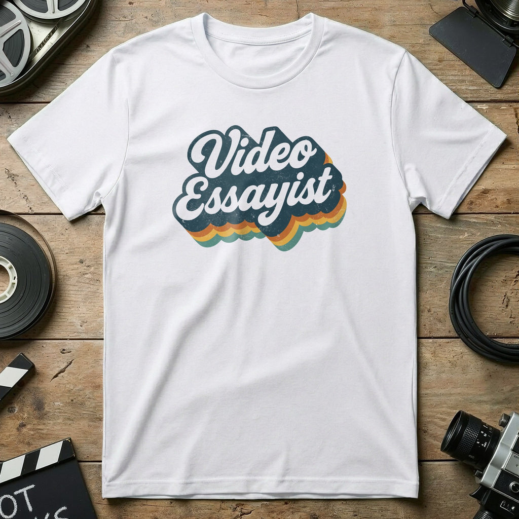 Retro Style Video Essayist Graphic T-Shirt for Creators