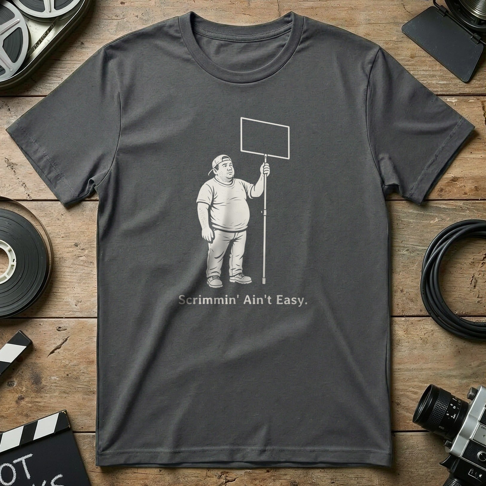 Scrimmin' Ain't Easy Graphic Tee for Film Lovers