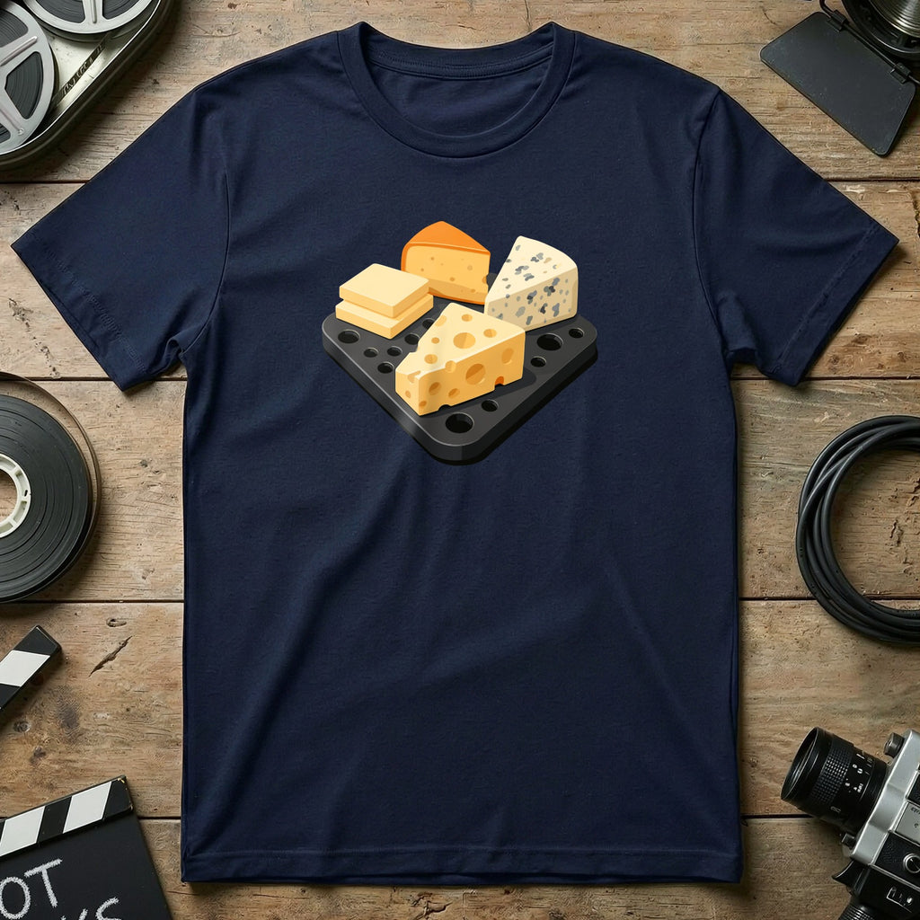 Cheese Variety Graphic Design T-Shirt for Food Lovers