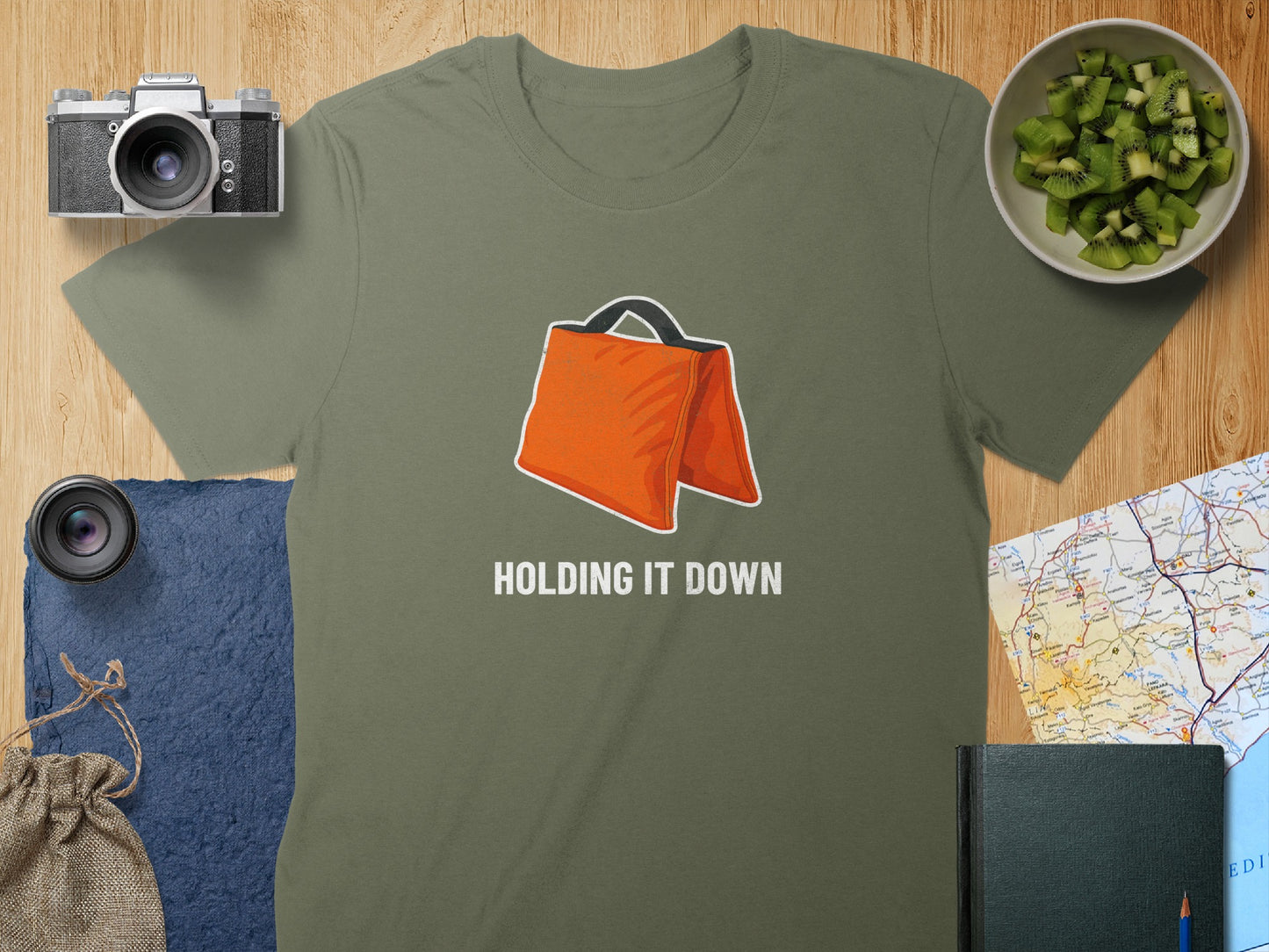 Holding It Down Graphic Tees Unique T-Shirt product type