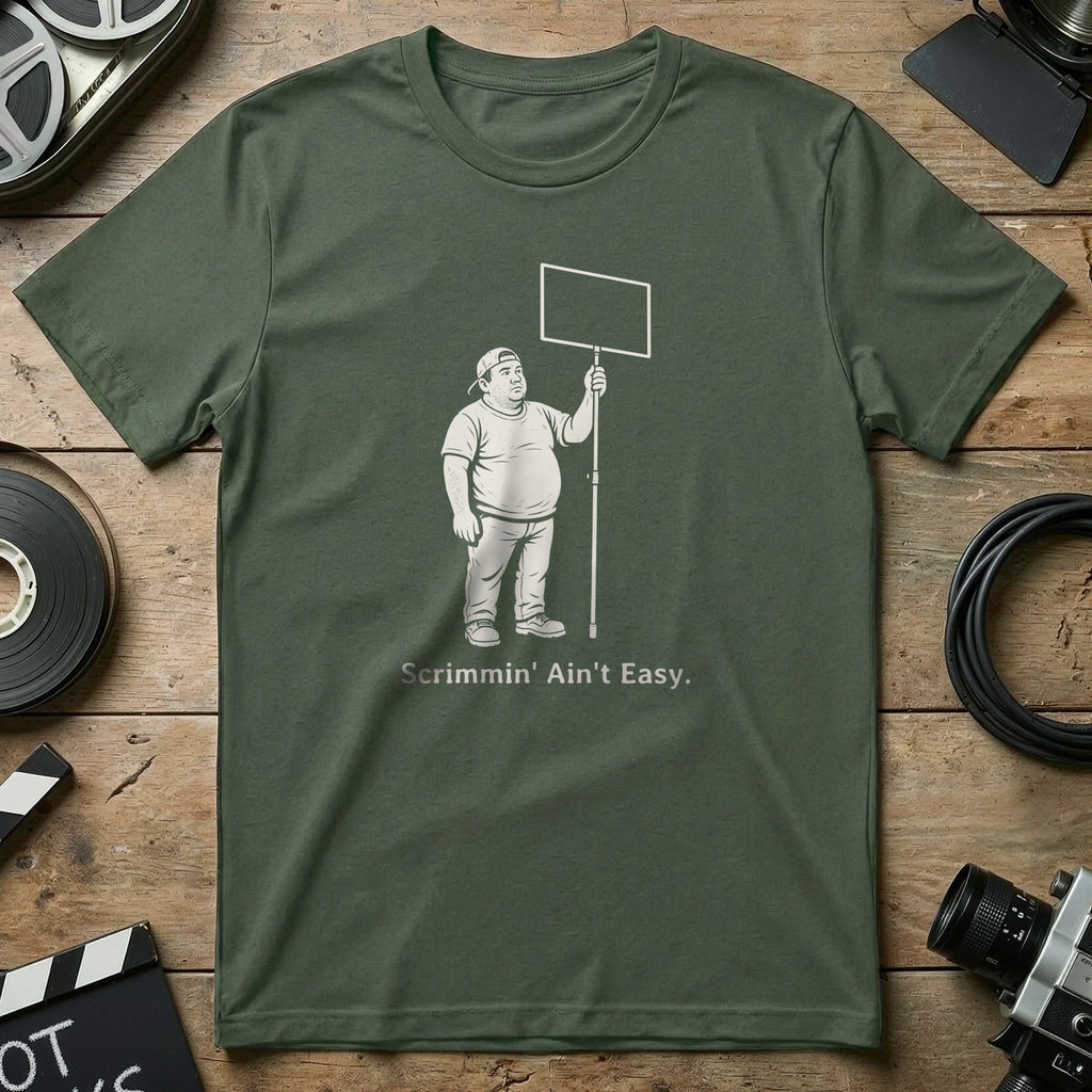 Scrimmin' Ain't Easy Funny Graphic Shirt