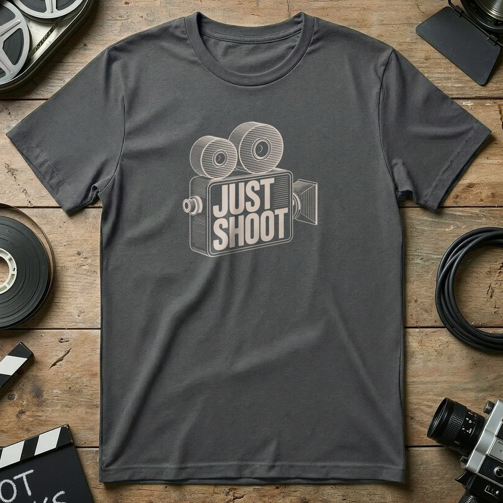 Vintage Camera Just Shoot Graphic T-Shirt