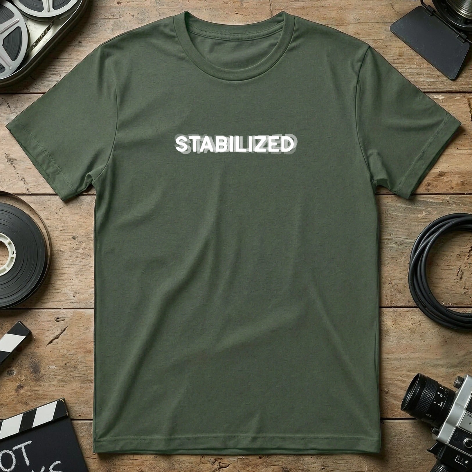 Stabilized Graphic Printed Casual T-Shirt Apparel