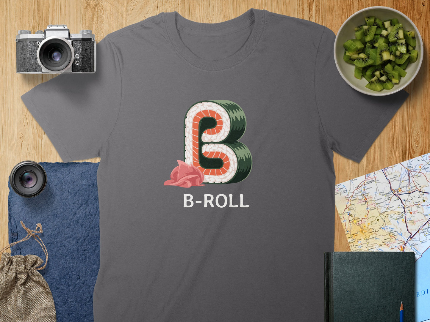 Unique B-Roll Graphic T-Shirt Casual Fashion Product