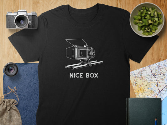 Retro Camera Design 'Nice Box' Graphic T-Shirt product