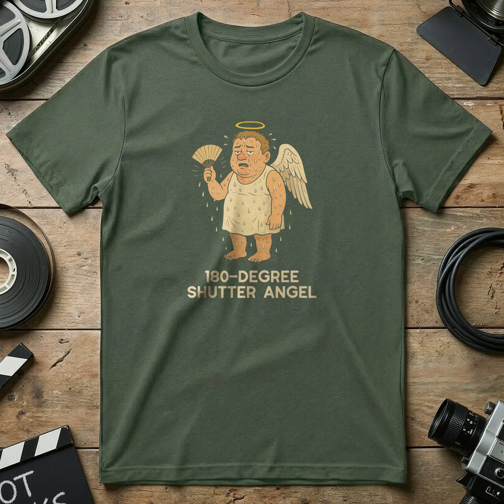 180-Degree Shutter Angel Printed Graphic T-Shirt