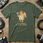 180-Degree Shutter Angel Printed Graphic T-Shirt