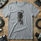 Hand Holding Camera Lens with Snake Design T-Shirt