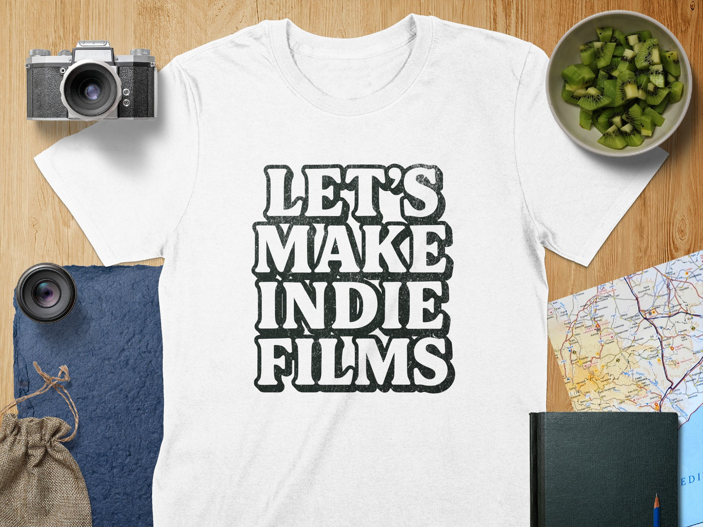 Let's Make Indie Films Graphic Print T-shirt product type