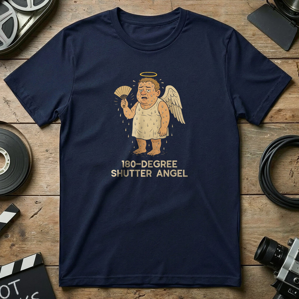 180-Degree Shutter Angel Graphic Tee Shirt