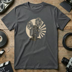 Retro Film Projector Graphic T-Shirt for Movie Fans