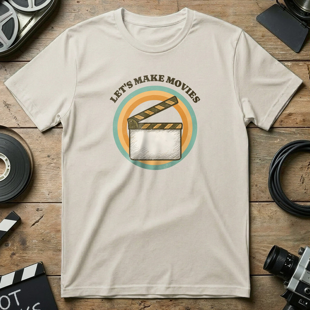 Let's Make Movies Graphic Tee for Film Fans Shirt