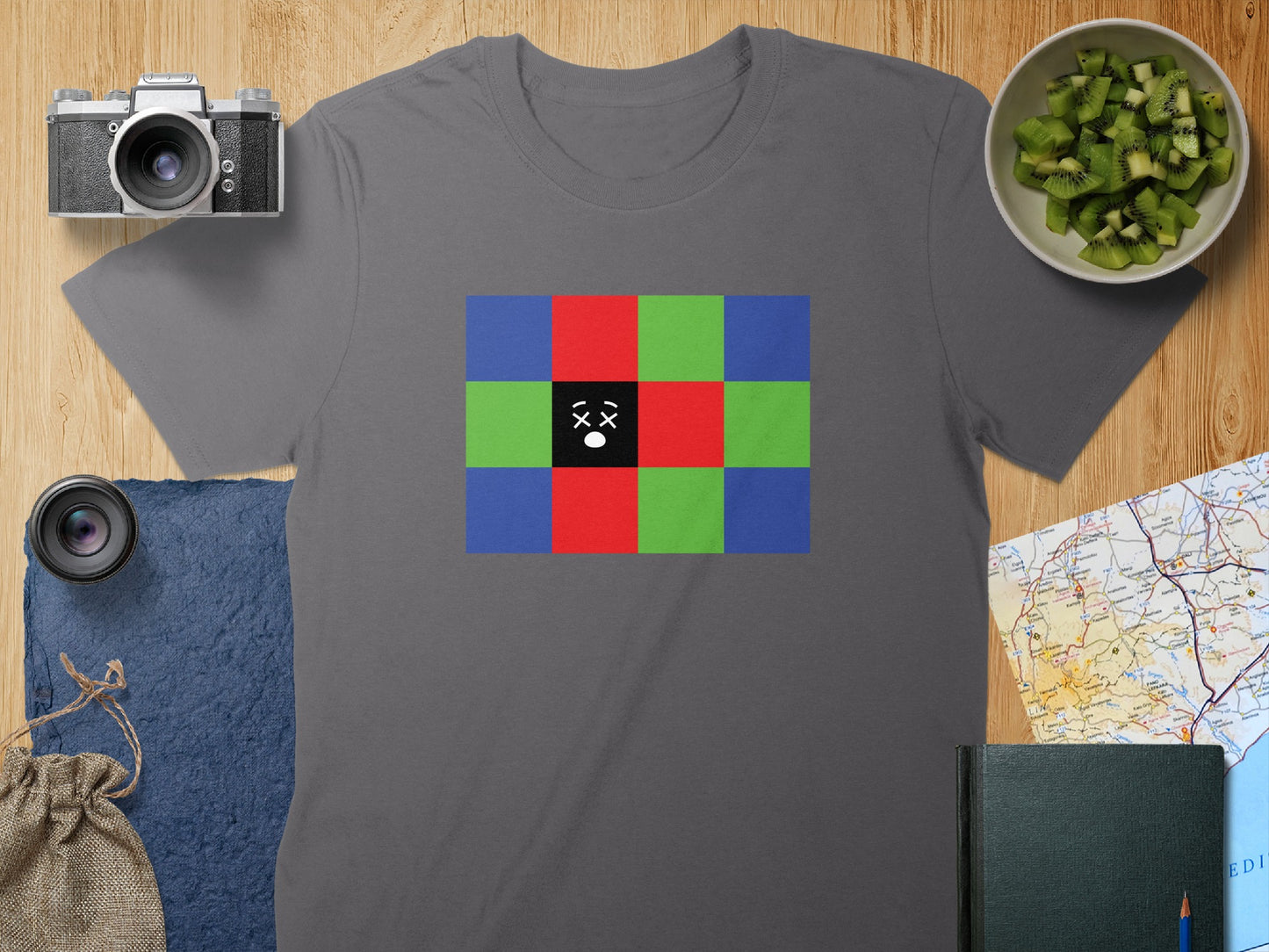 Colorful Pattern with Pixel Art Design T-Shirt product