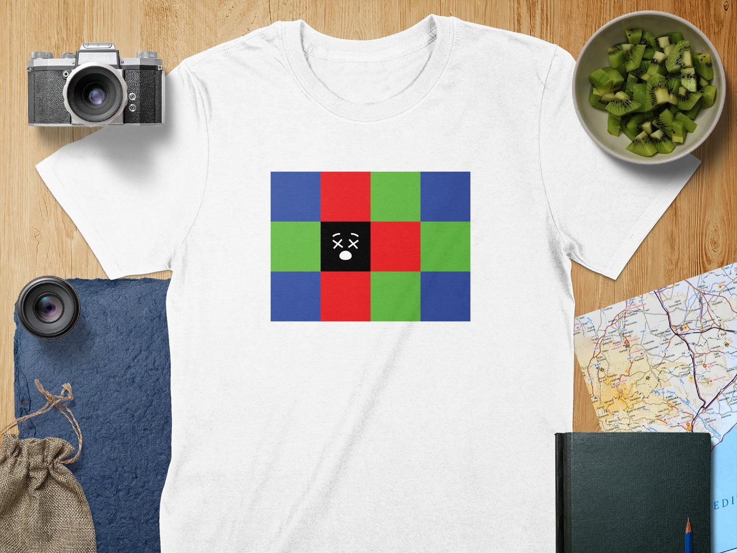 Colorful Geometric Square Graphic T-shirt product