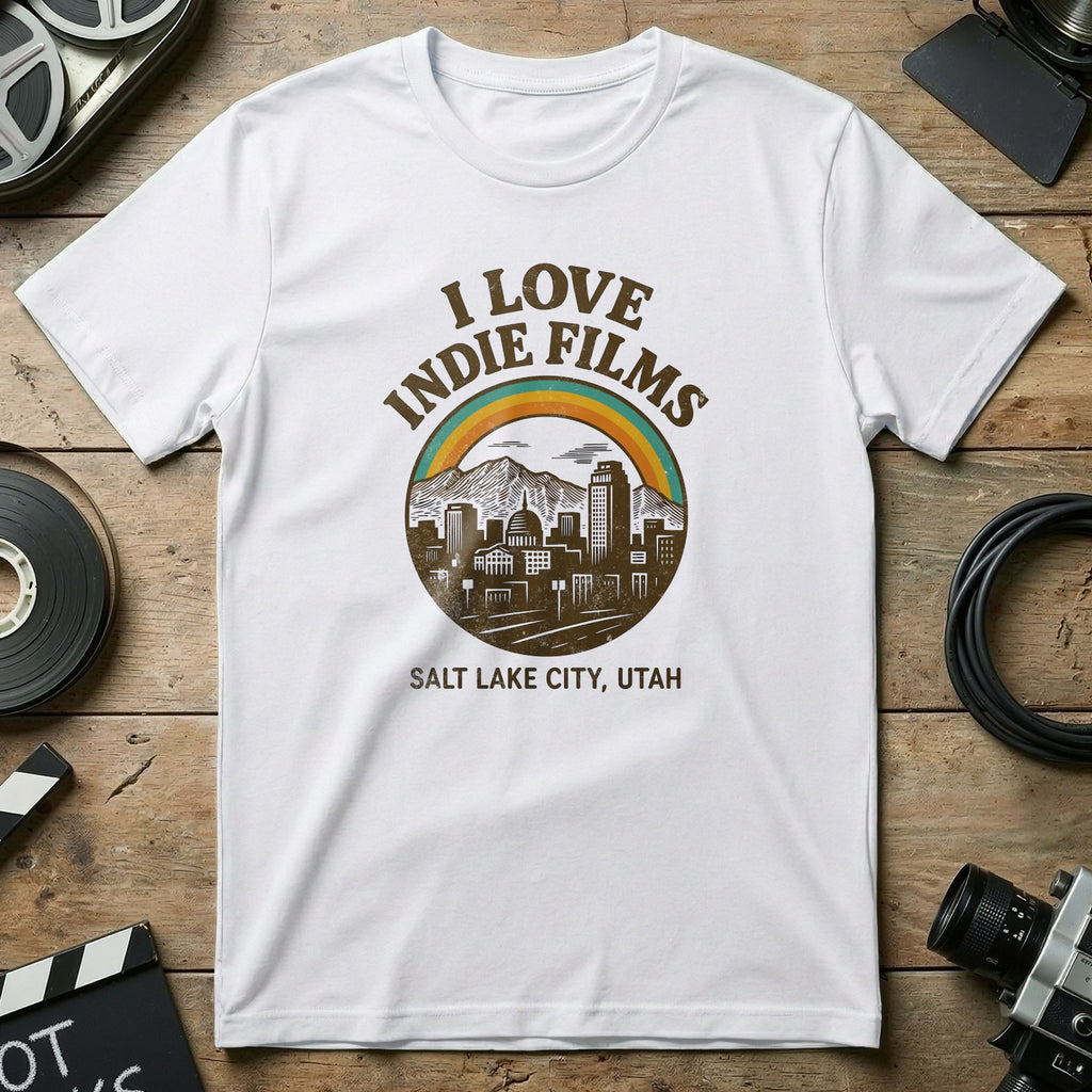 I Love Indie Films Salt Lake City Utah T-shirt