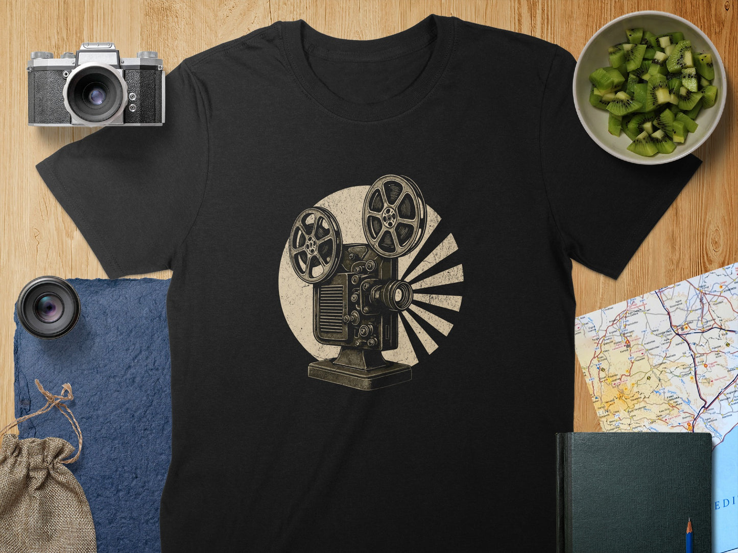 Retro Movie Projector Graphic Design T-shirt product