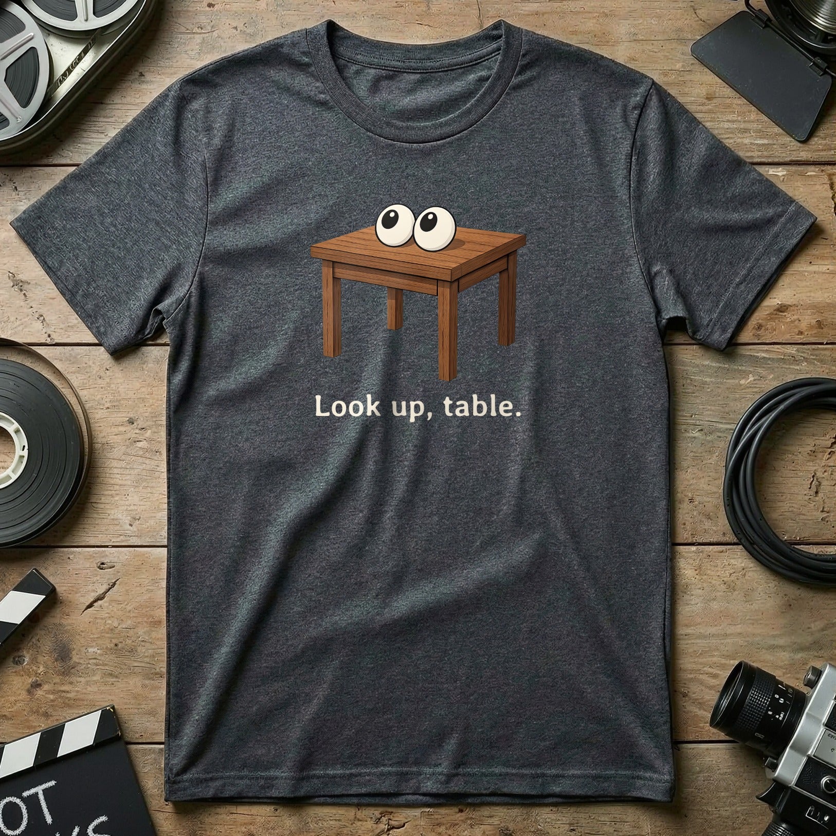 Look Up Table Funny Graphic Design T-shirt