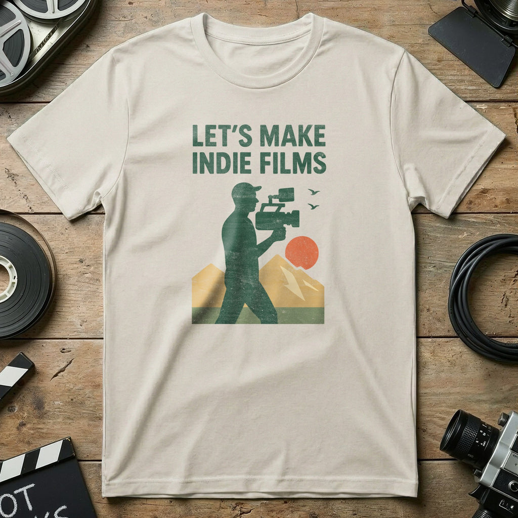 LET'S MAKE INDIE FILMS Graphic Tee Shirt