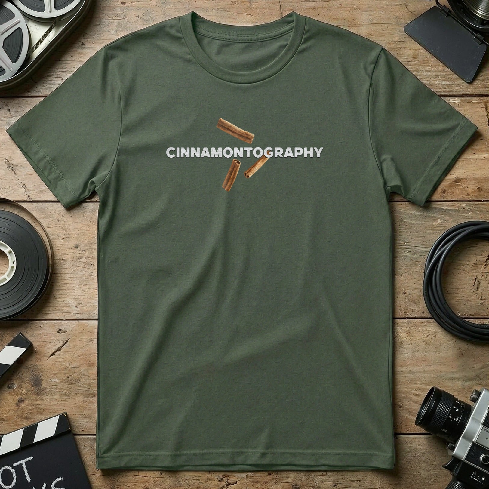 Green Cinnamontography Pun Film Crew Product type