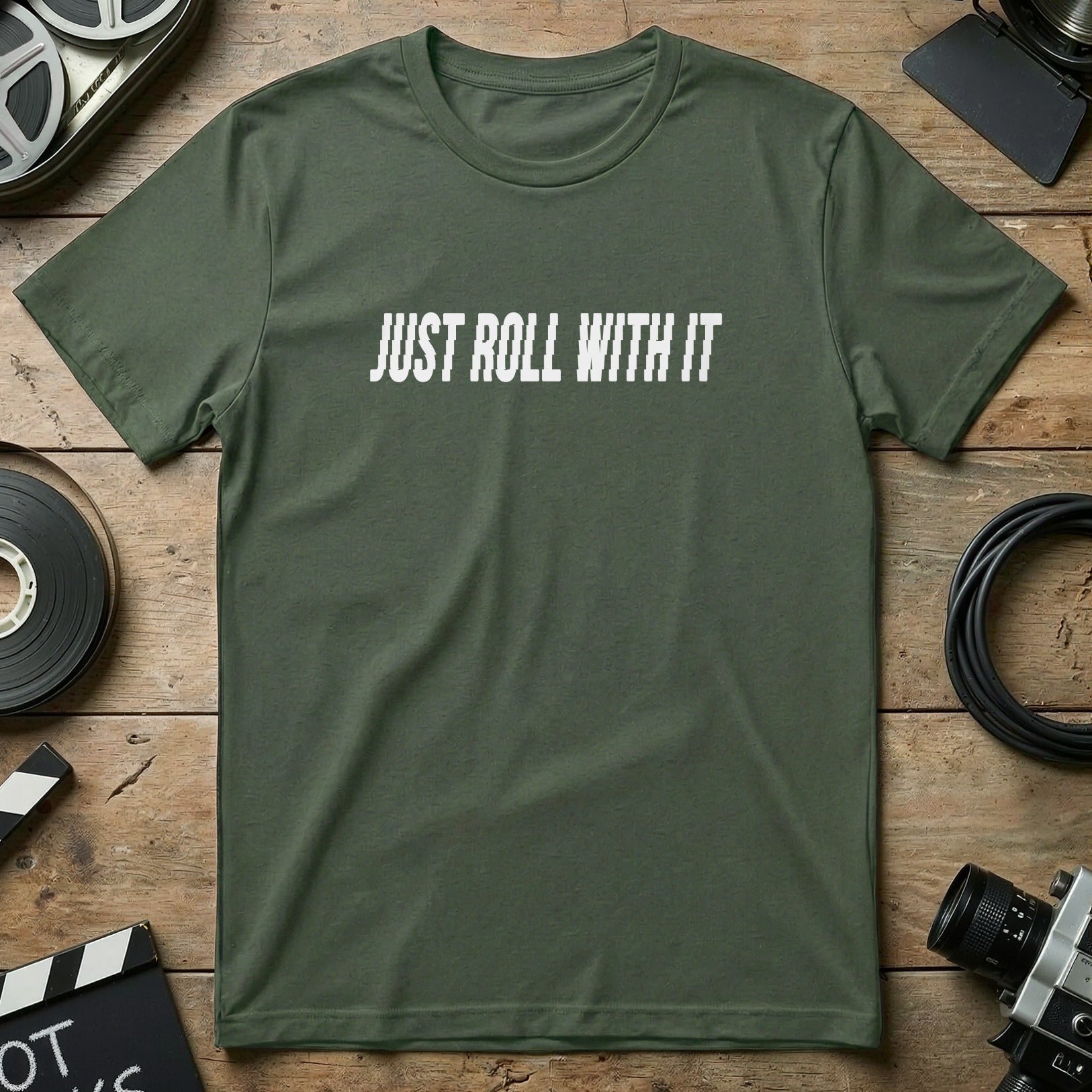 Just Roll With It Printed T-Shirt Casual Product