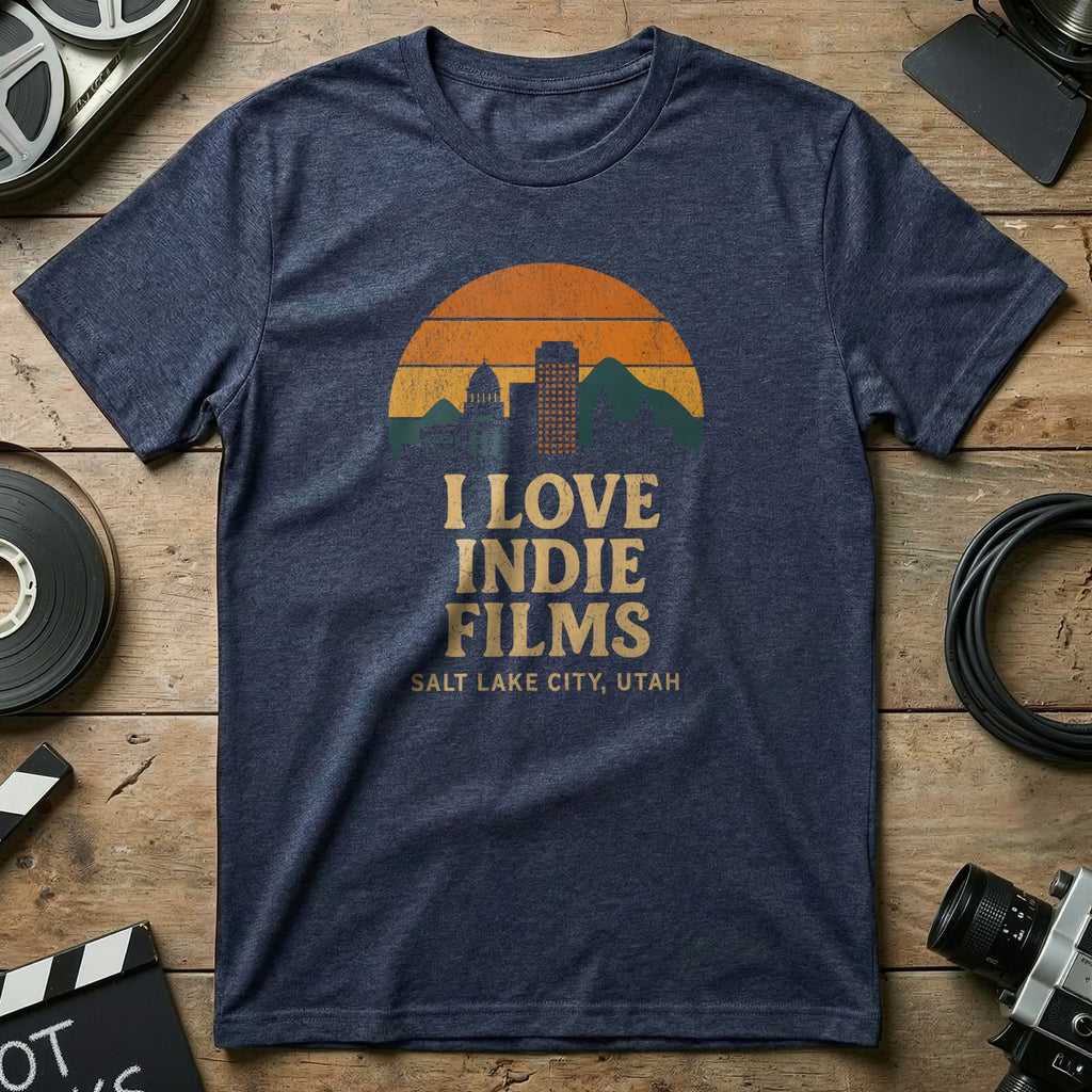 I Love Indie Films Salt Lake City Utah T-shirt
