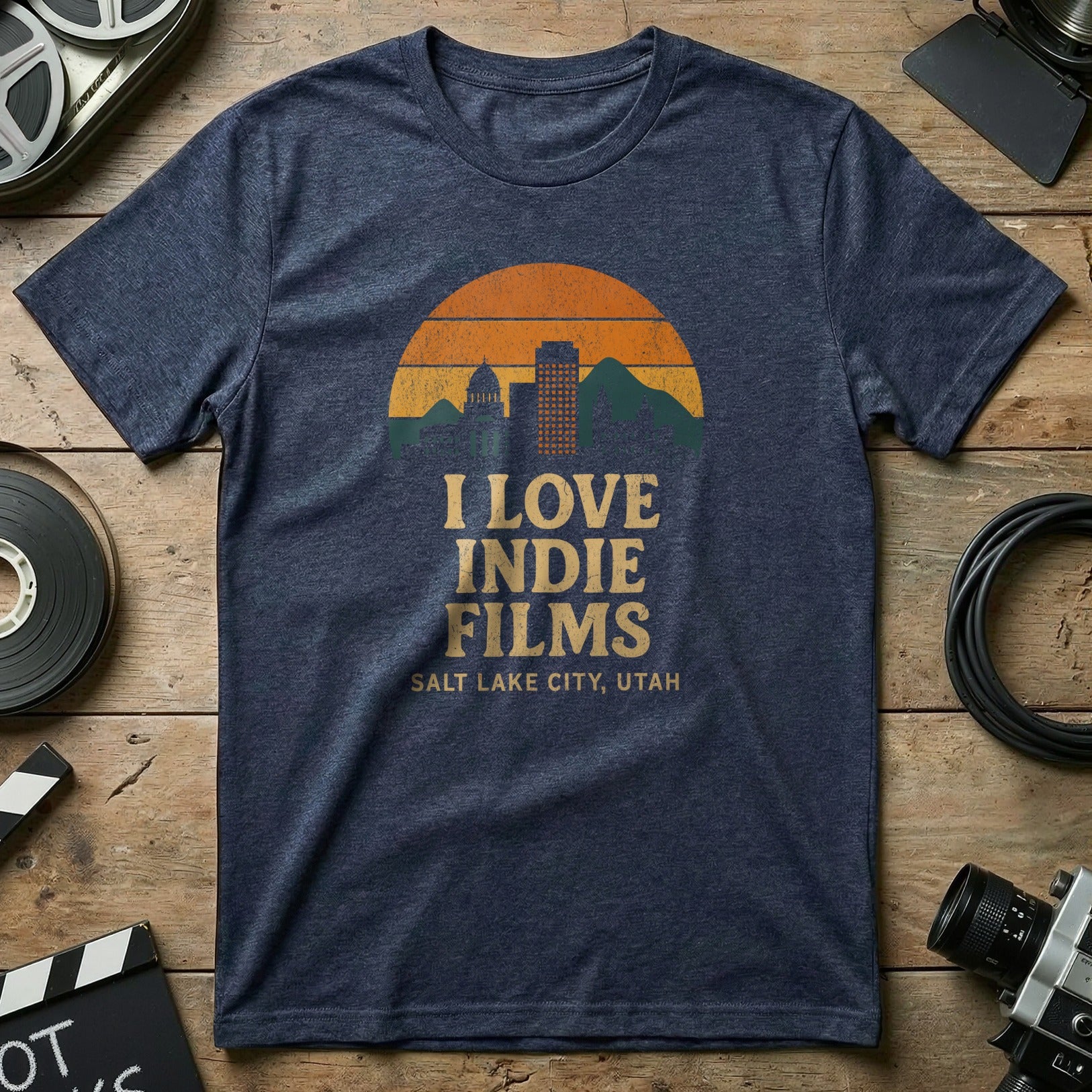 I Love Indie Films Salt Lake City Utah T-shirt