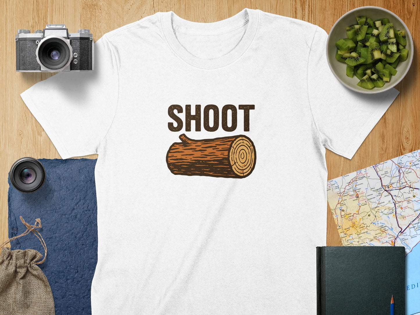 SHOOT Log Print Tee Fun Graphic T-shirt product