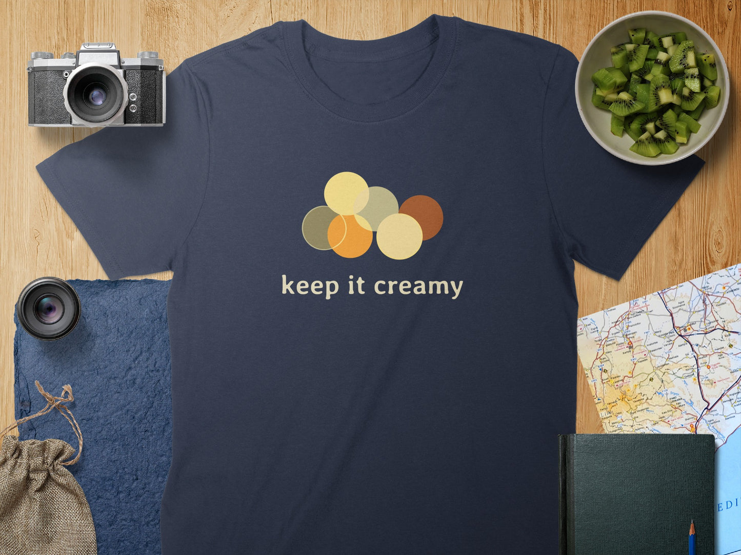Keep it creamy graphic tee with fun design product type